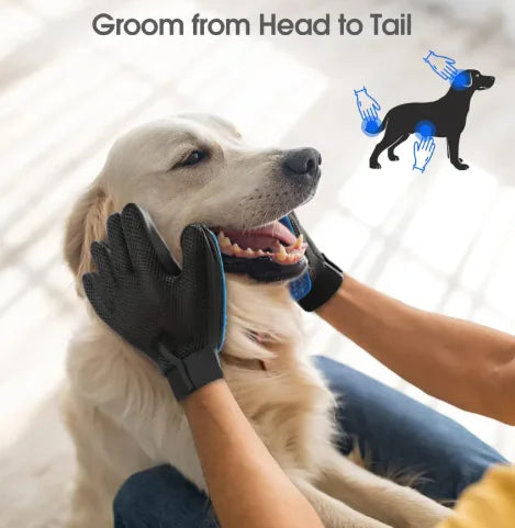 🐾 Verzorgingshandschoenen voor Huisdieren - Zacht, Praktisch & Comfortabel