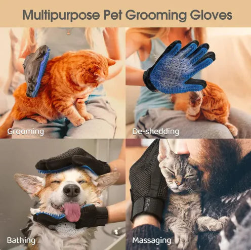 🐾 Verzorgingshandschoenen voor Huisdieren - Zacht, Praktisch & Comfortabel
